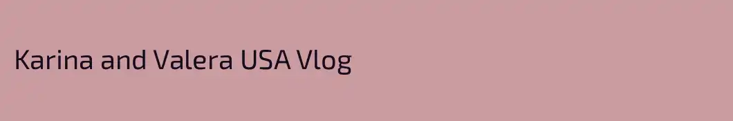 Karina and Valera USA Vlog
